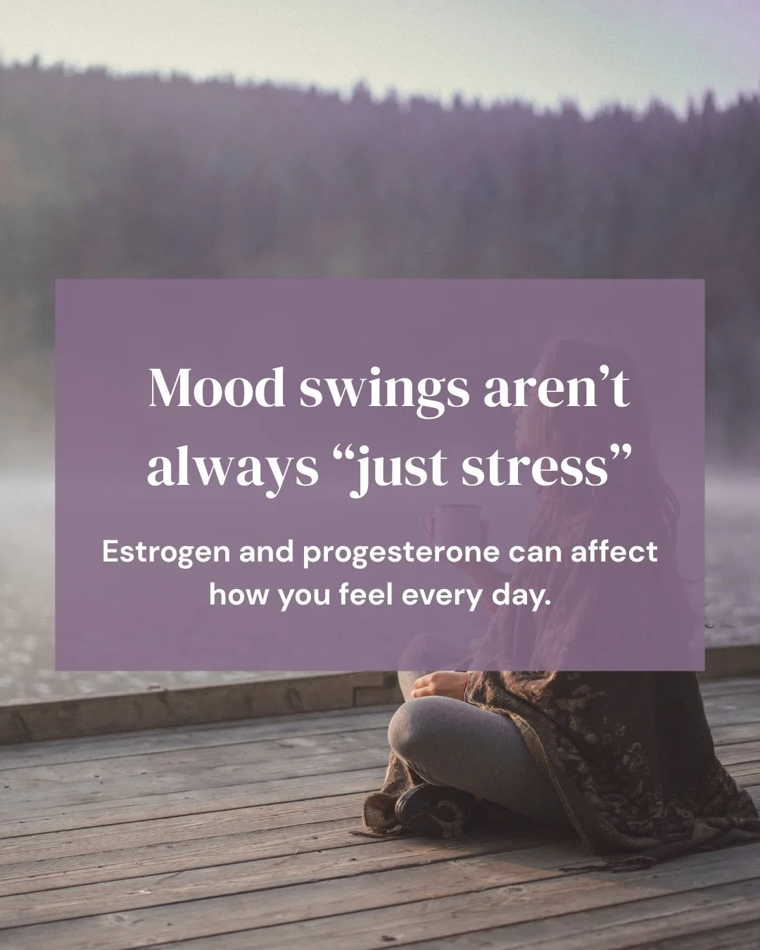 Mood changes are often treated as an emotional issue, but hormones play a major role.
Estrogen and progesterone influence neurotransmitters involved in mood, stress resilience, motivation, and sleep. As these hormones fluctuate throughout the menstru