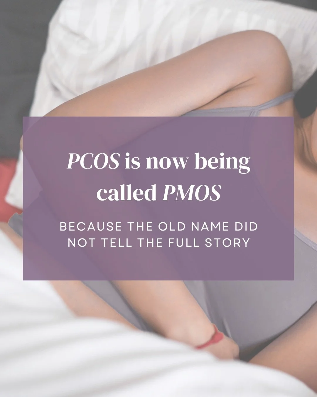 PCOS has officially been renamed PMOS: Polyendocrine Metabolic Ovarian Syndrome.

The change matters because PCOS was never just about ovarian cysts or fertility. Many people with the condition do not even have cysts, while others experience major me