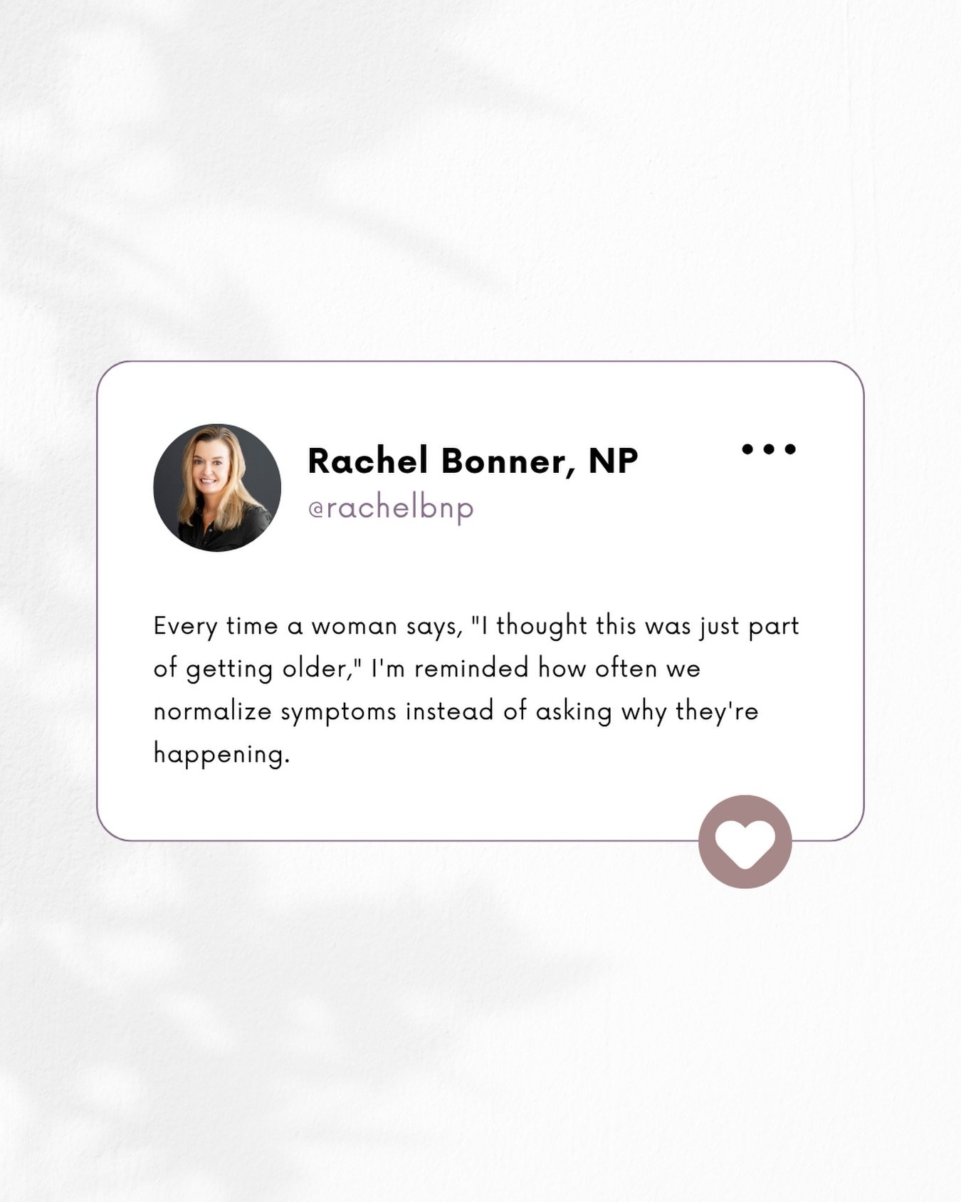 It&rsquo;s easy to assume that certain symptoms are just part of getting older, especially if that&rsquo;s what you&rsquo;ve always been told. While some changes are a normal part of aging and hormonal transitions, that doesn&rsquo;t mean every sympt