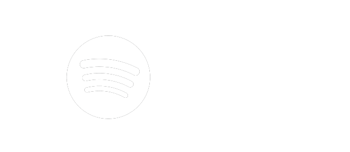 Spotify logo with text 'Listen on Spotify' on a black background.