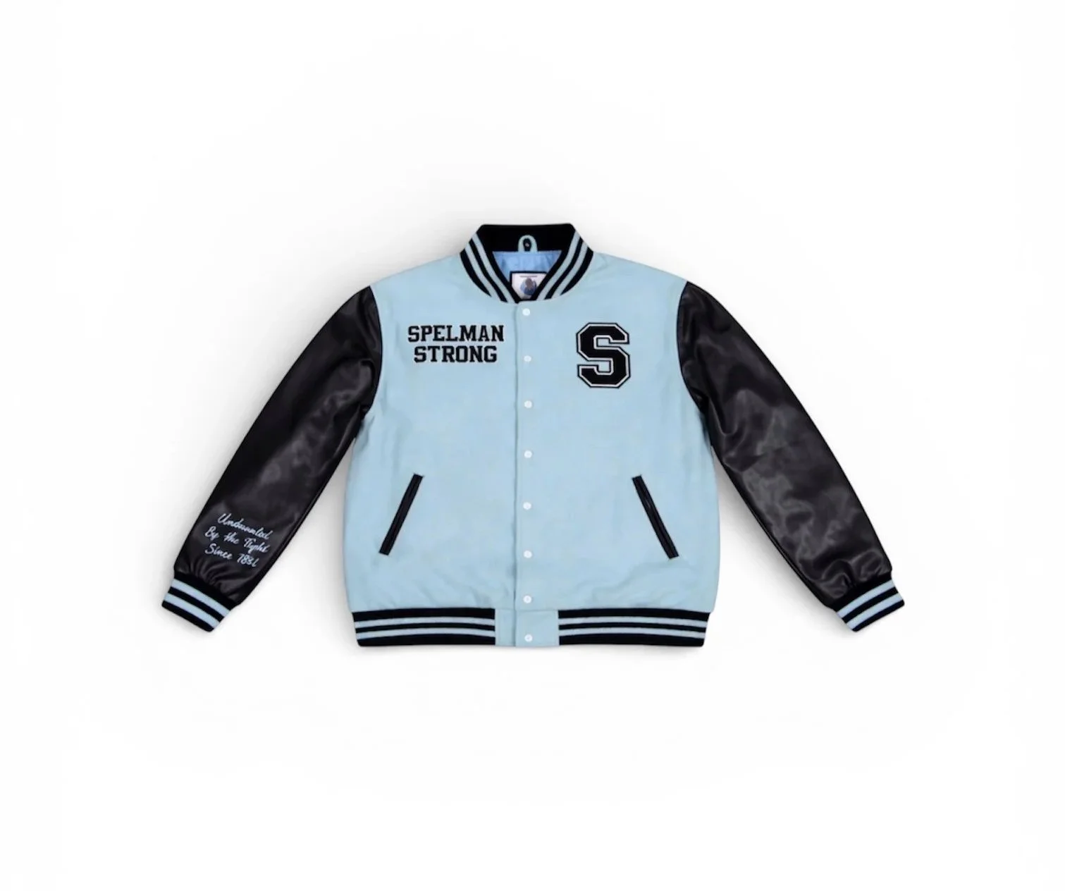 Spelman Strong Varsity Jacket - Light Blue