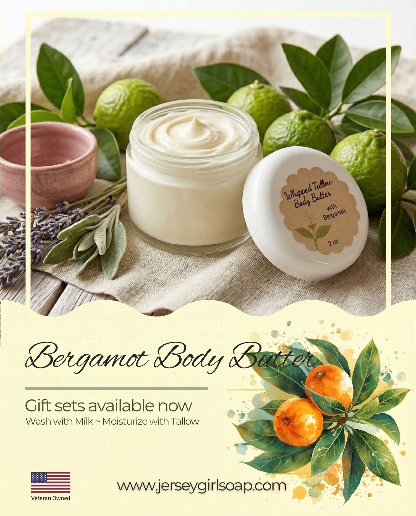 If your skincare isn&rsquo;t feeding your skin&hellip; what is it really doing?

This Bergamot Whipped Tallow Body Butter is as simple as it gets&mdash;beef tallow from our farm, sweet almond oil, and bright, citrusy bergamot essential oil. It&rsquo;