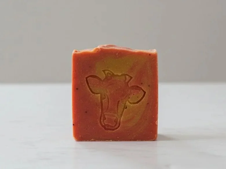 Cherry Lemonade Twist soap bar solo