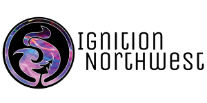 Ignition Northwest logo with stylized flame design