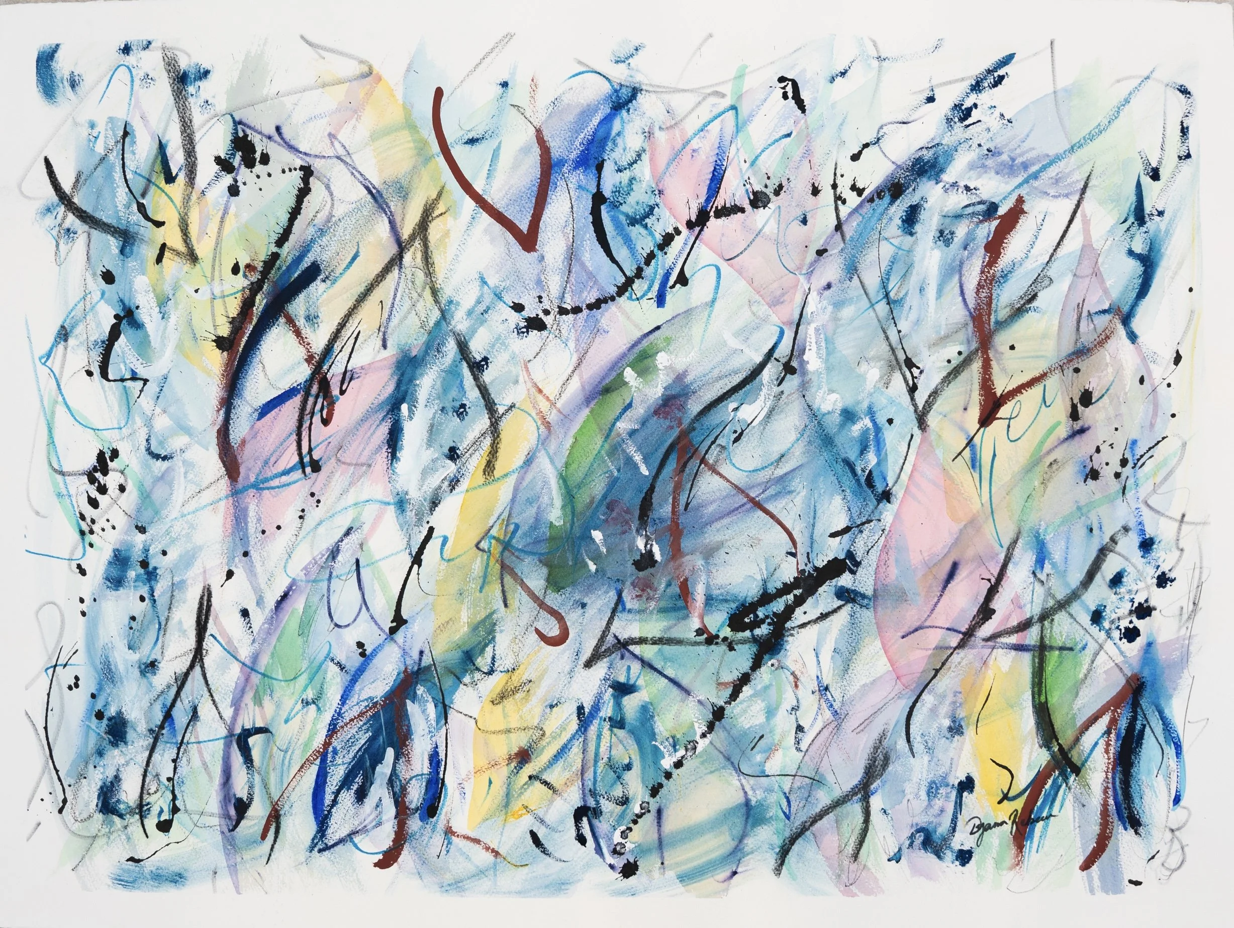 Winter Petals, 30 × 22.5 in.