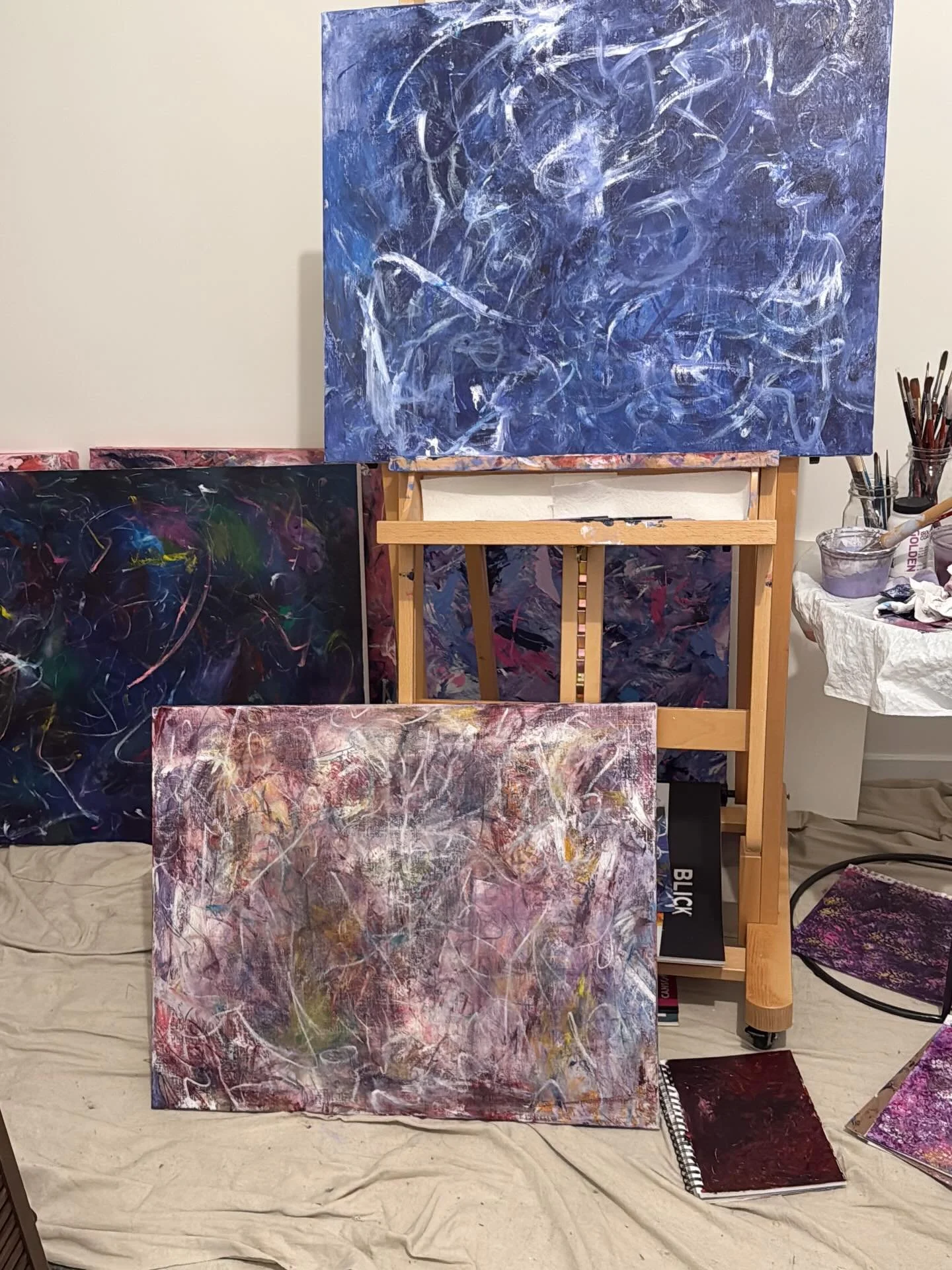 Studio ✨Process ✨Behind the Scenes 
A little reminder to pause. Enjoy the process, cherish the life you're living, and find beauty in every moment.