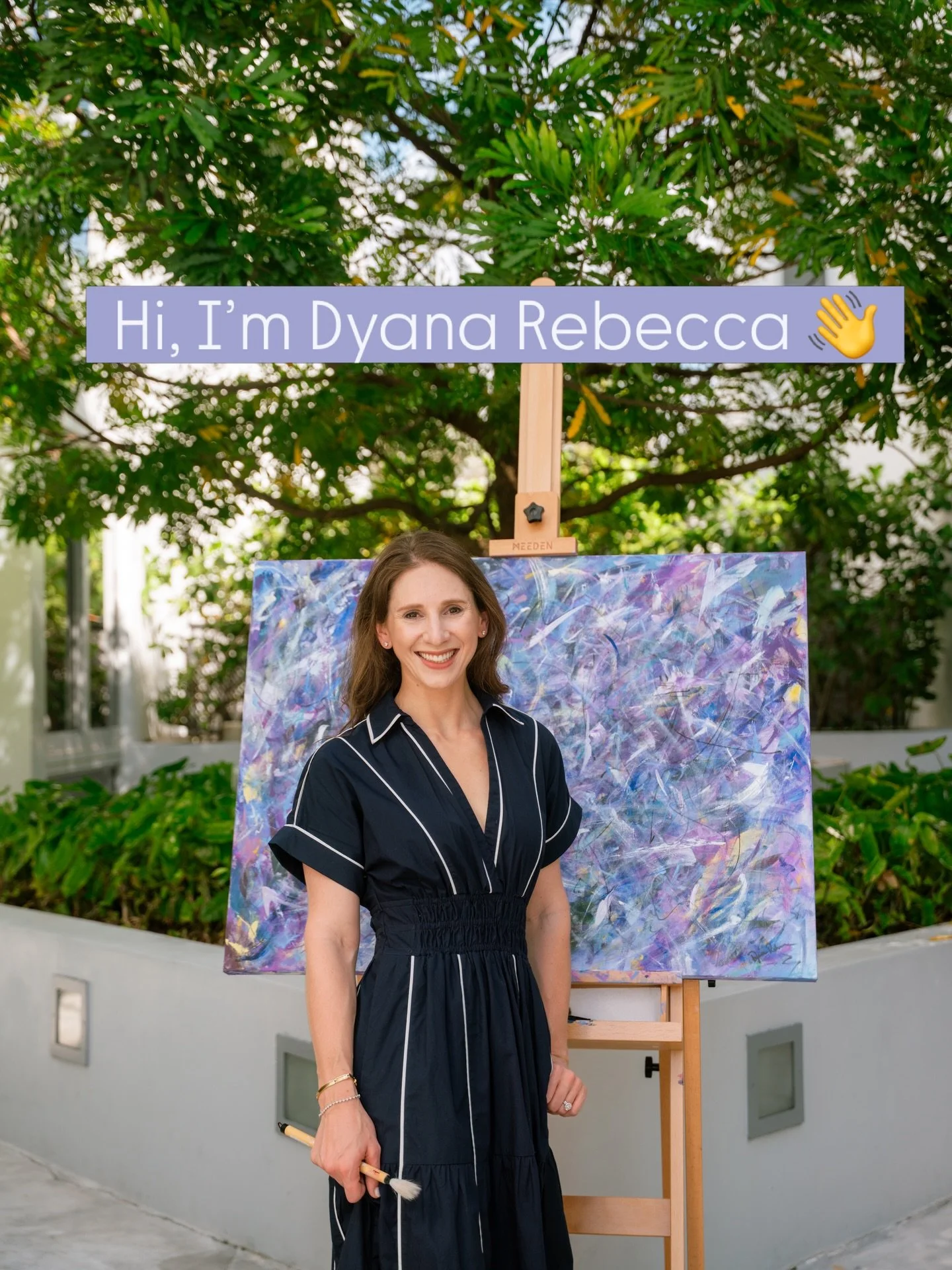 Introducing myself for anyone new here 👋

I&rsquo;m Dyana, an abstract painter based in Miami. My work is rooted in movement, emotion, and the fleeting moments that shape everyday life.

So much of what I create is influenced by change - places I&rs