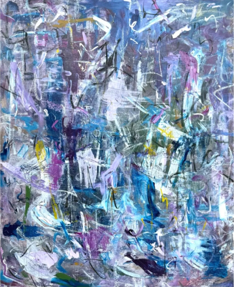 In a Mood II, 30 × 24 in.