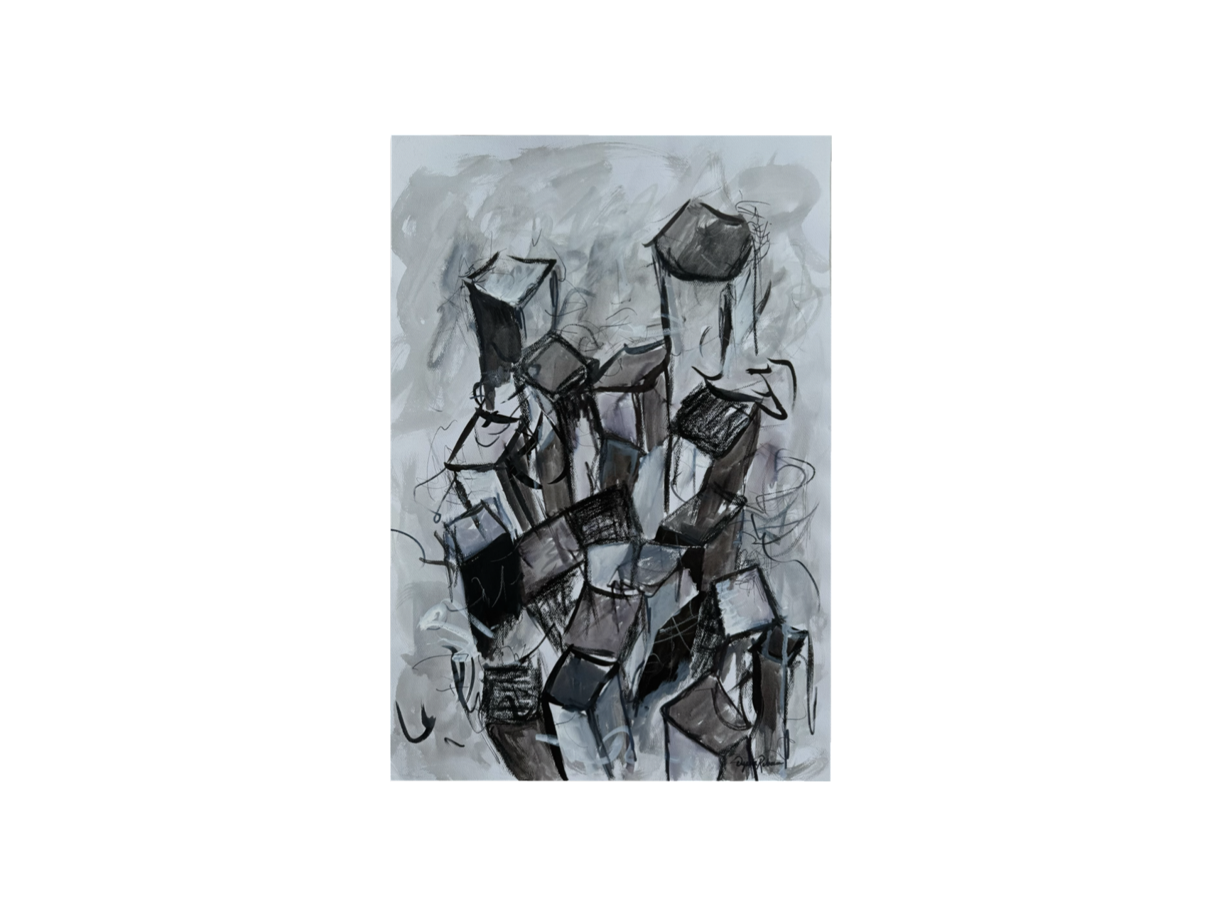 One Day On Top of Another, 15 × 22 in.