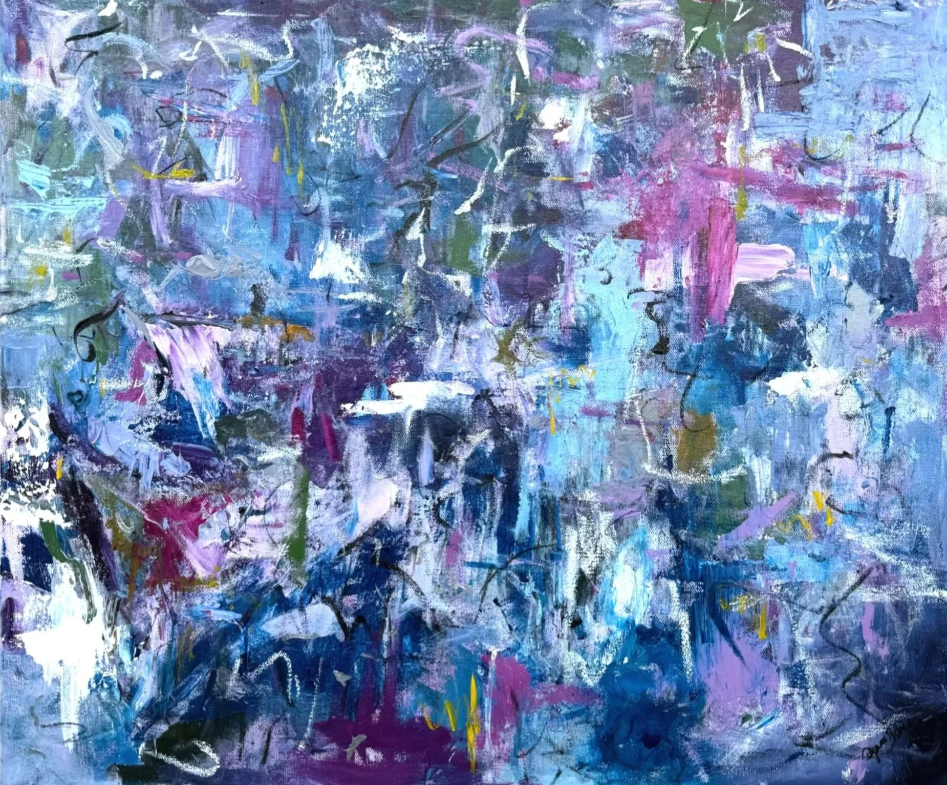 In a Mood I, 24 × 20 in.