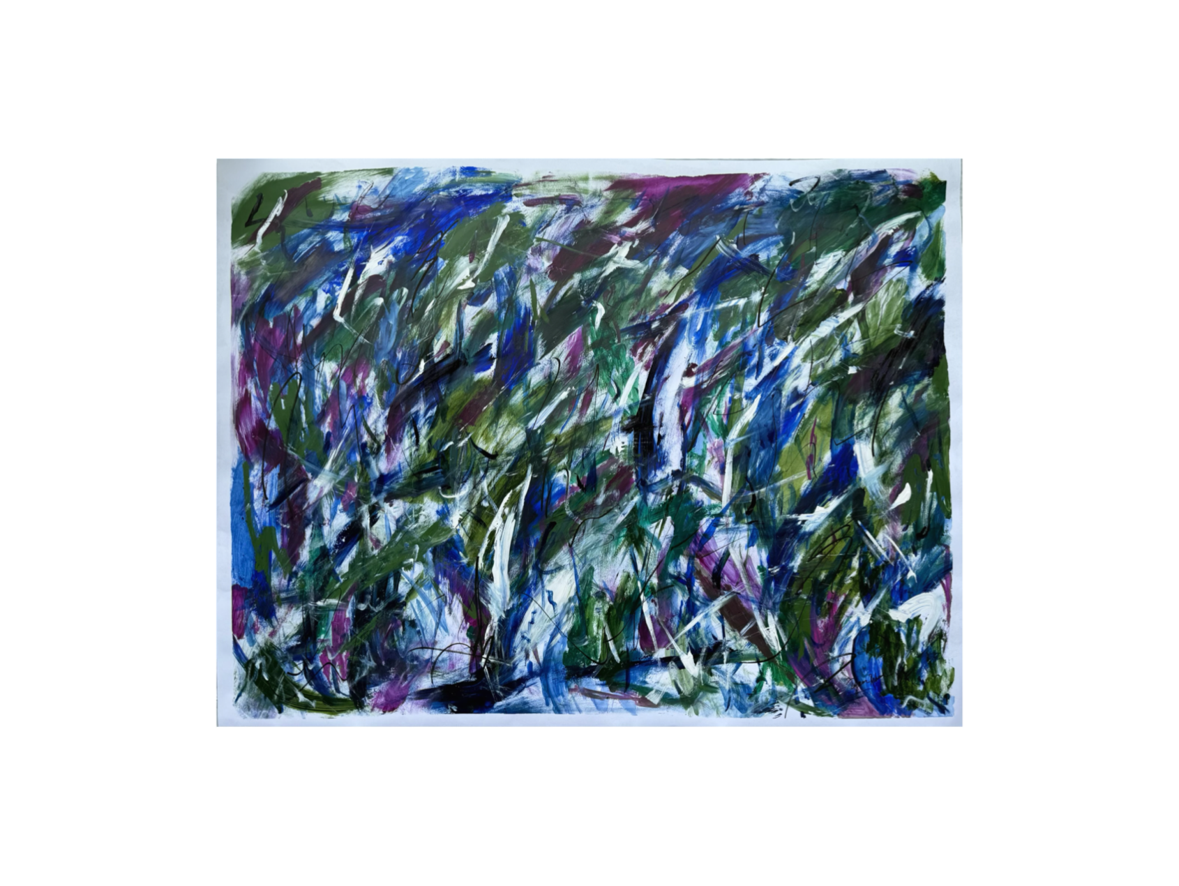Tropical Fall II, 36.5 × 48 in.