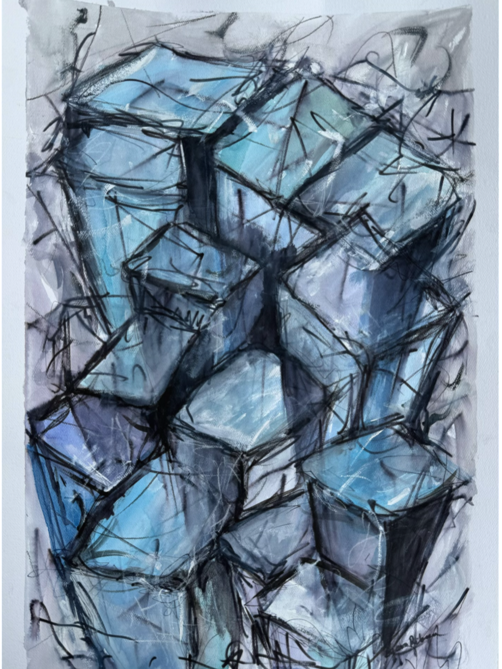 Dreaming of Clouds, 15 × 22 in.