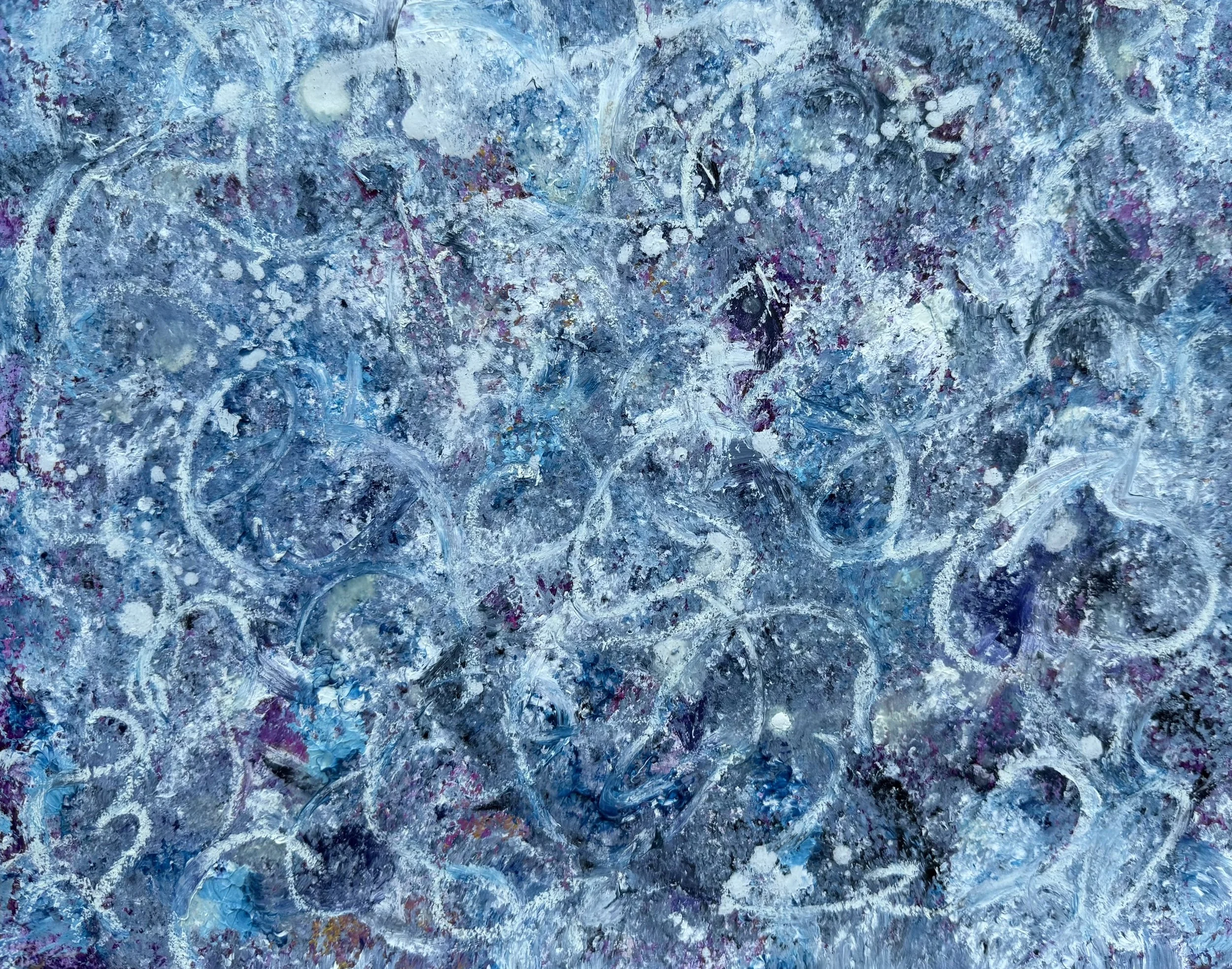 "Tropical Winter V"
Acrylic and pastel on paper, 11 x 14 in.