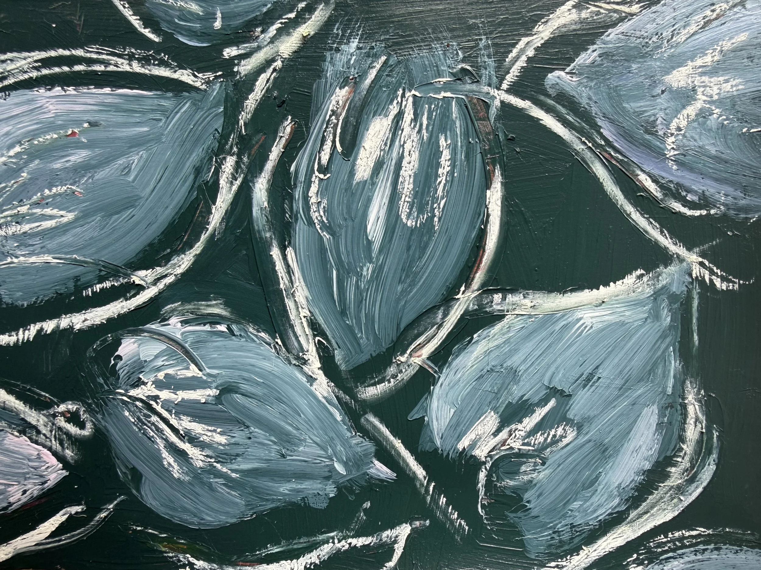 Green Petals 7 x 10 in
