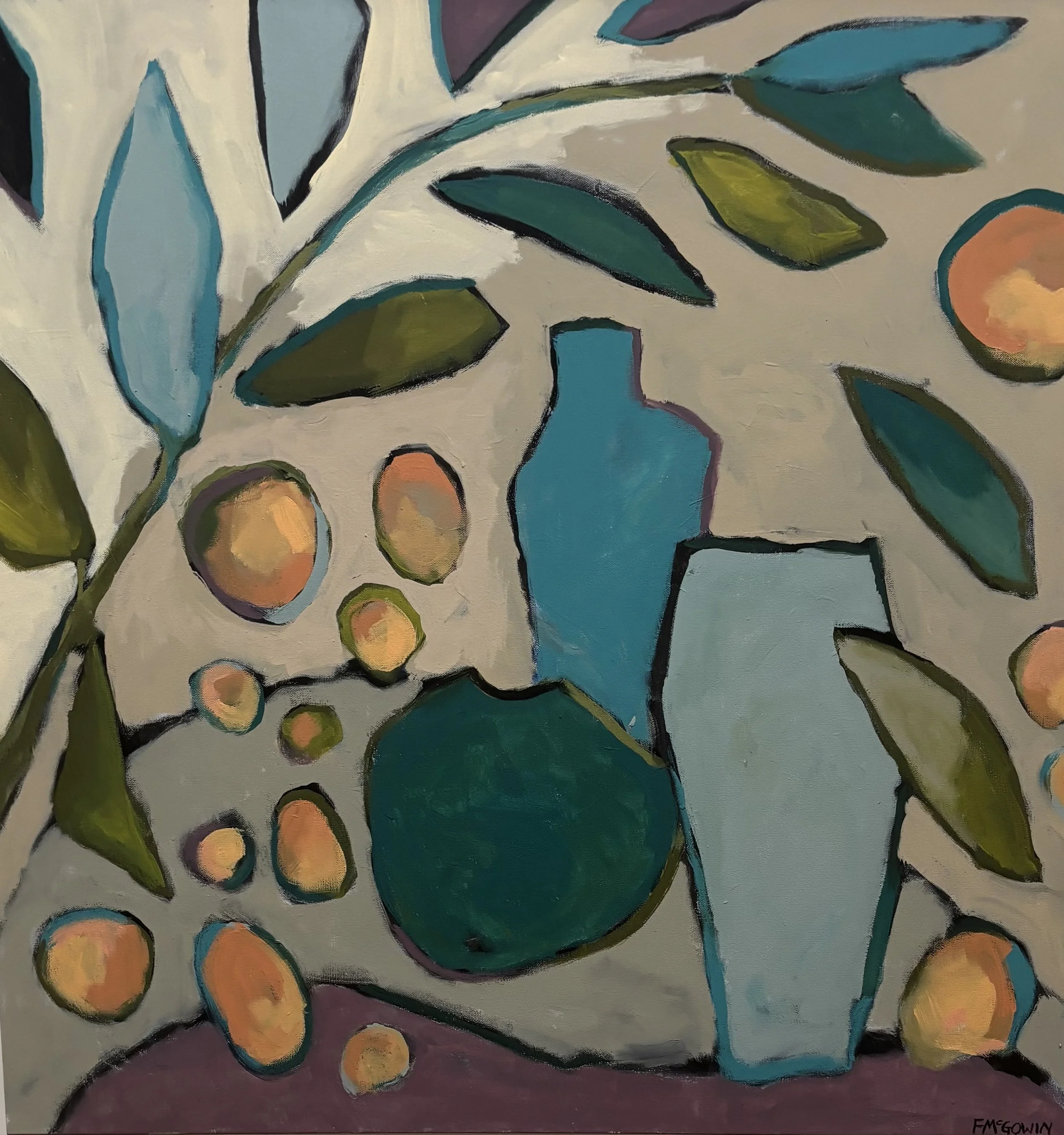 Float Me An Orange 36 X 36