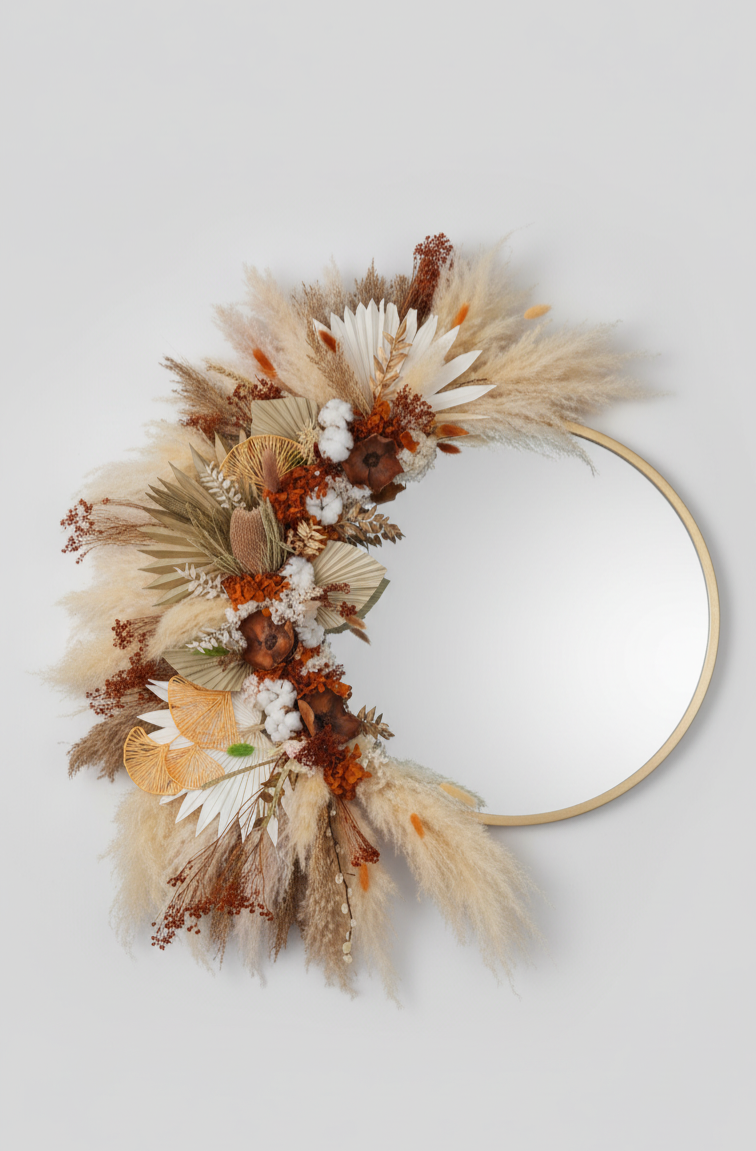 Harvest Flower Mirror