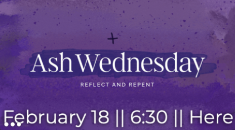 Ash Wednesday Service