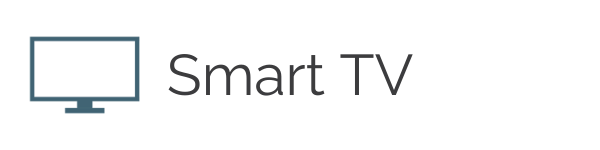Illustration of a smart TV icon and the words 'Smart TV'