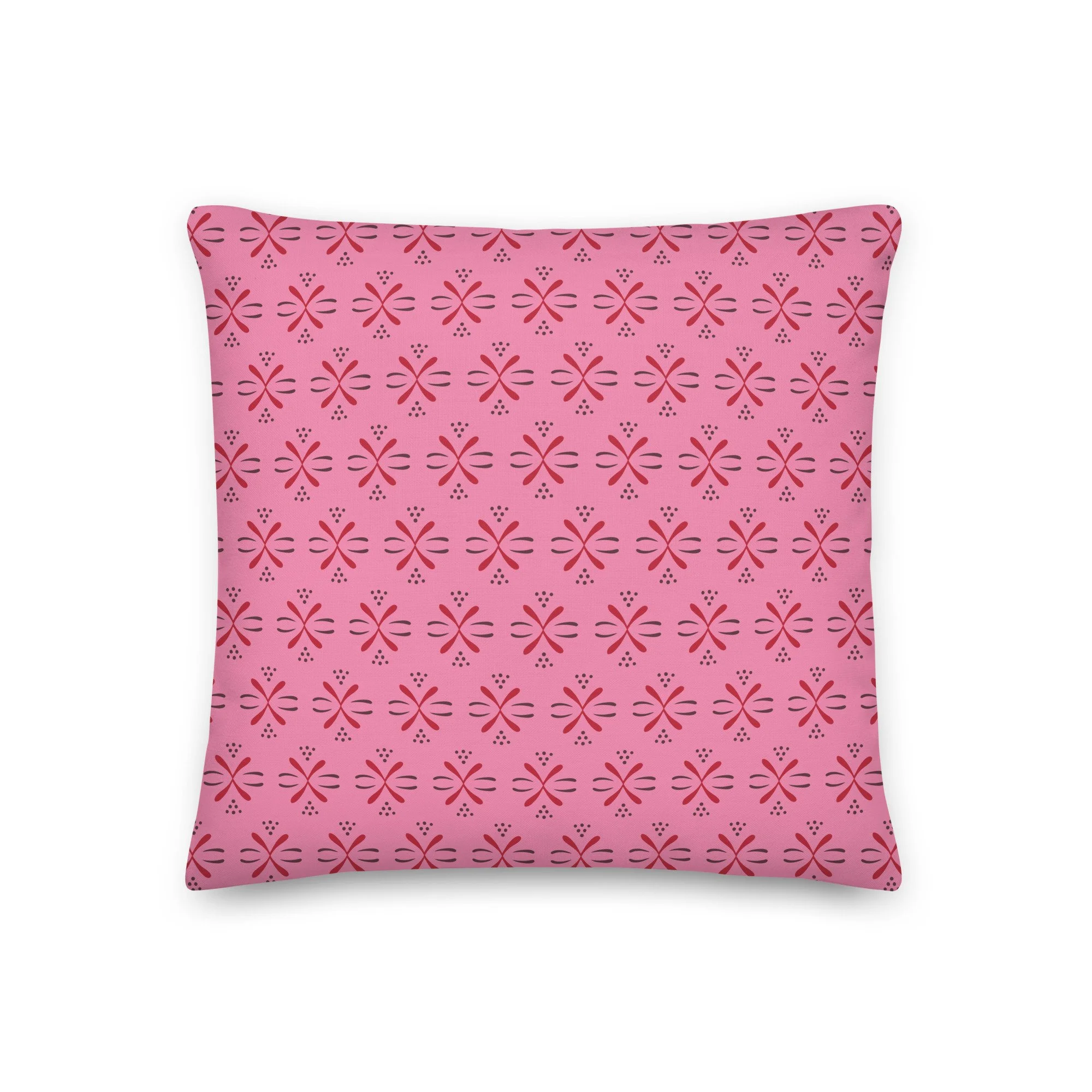 Sweet Meadow Throw Pillow – Pink