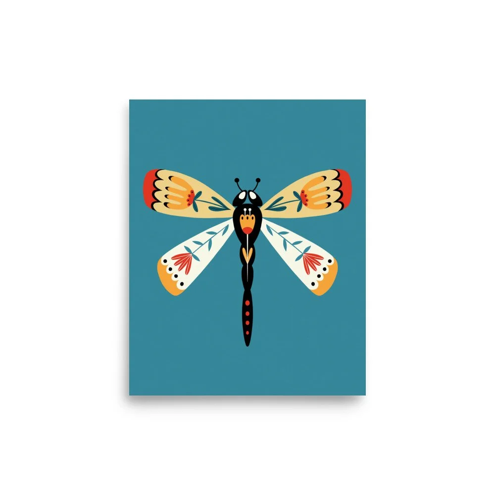 Dazzling Dragonfly Art Print