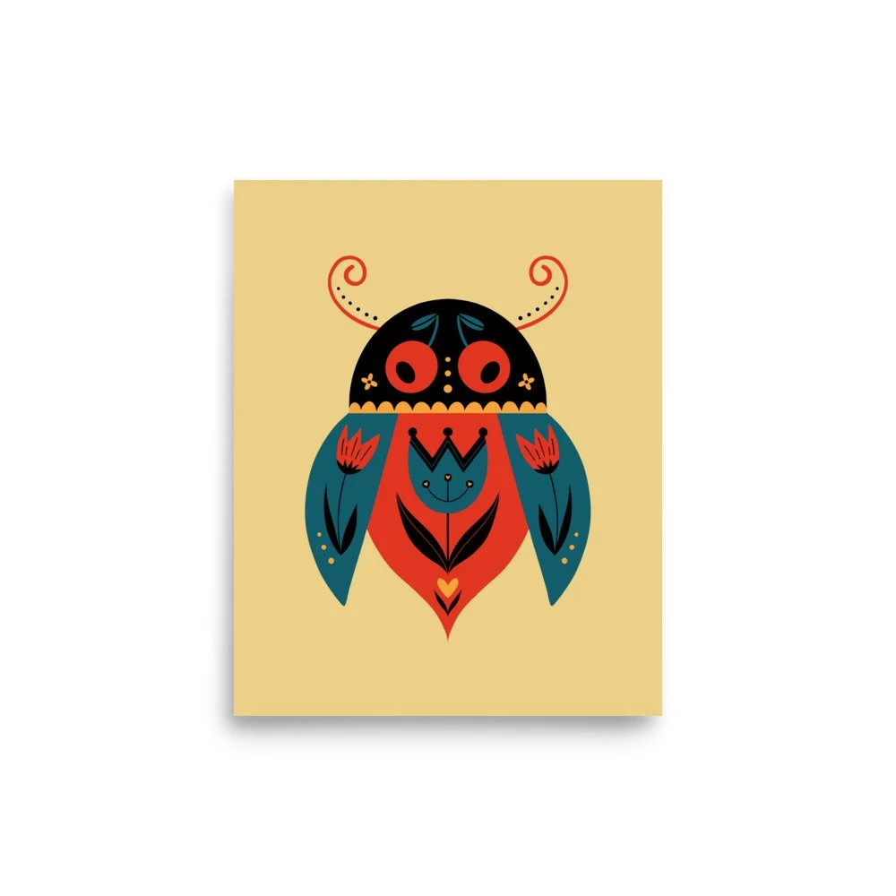 Little Lady Bug Art Print