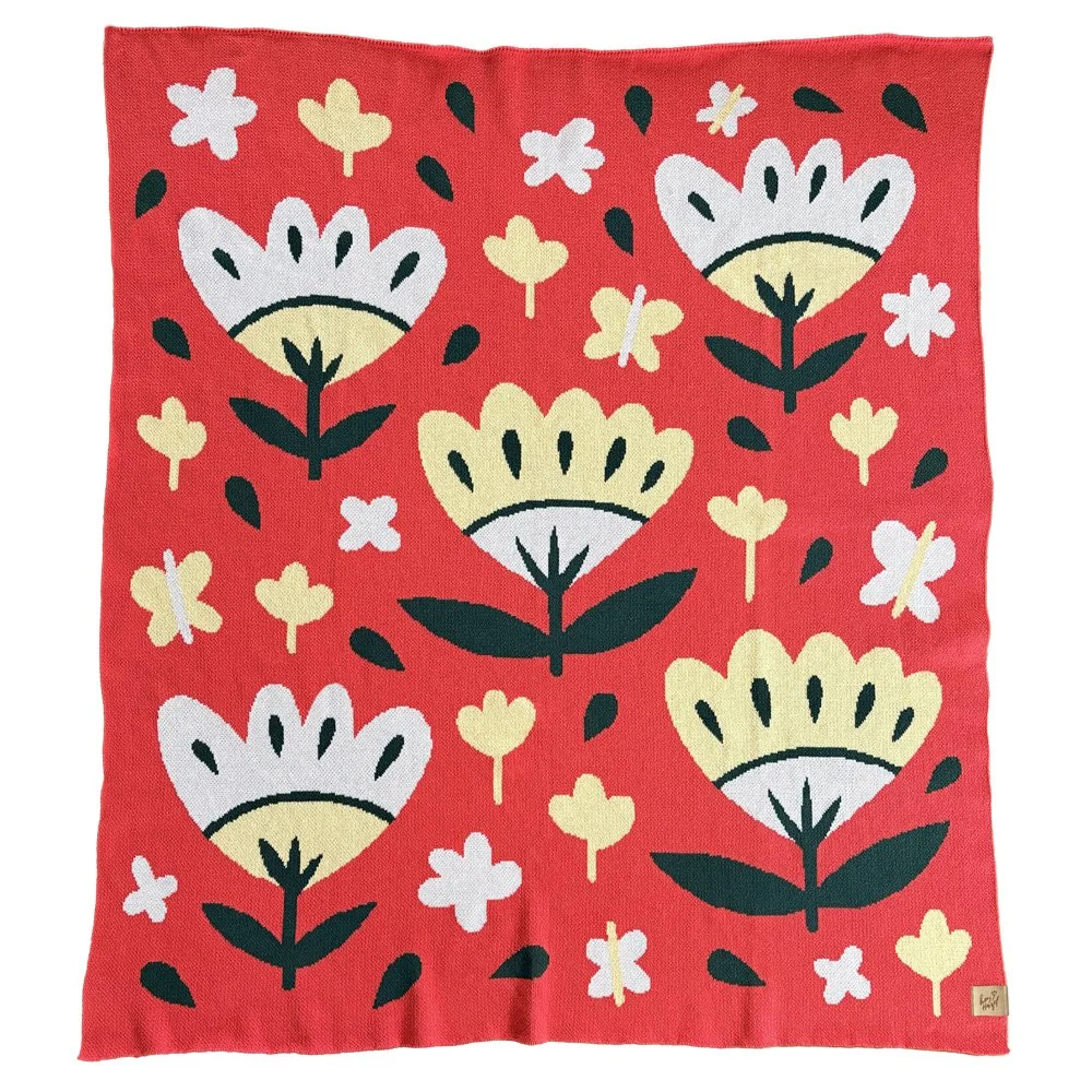 Pre-Order Butter Blossom Throw Blanket