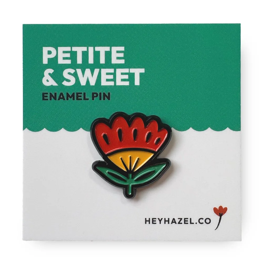 Wild Poppy Enamel Pin