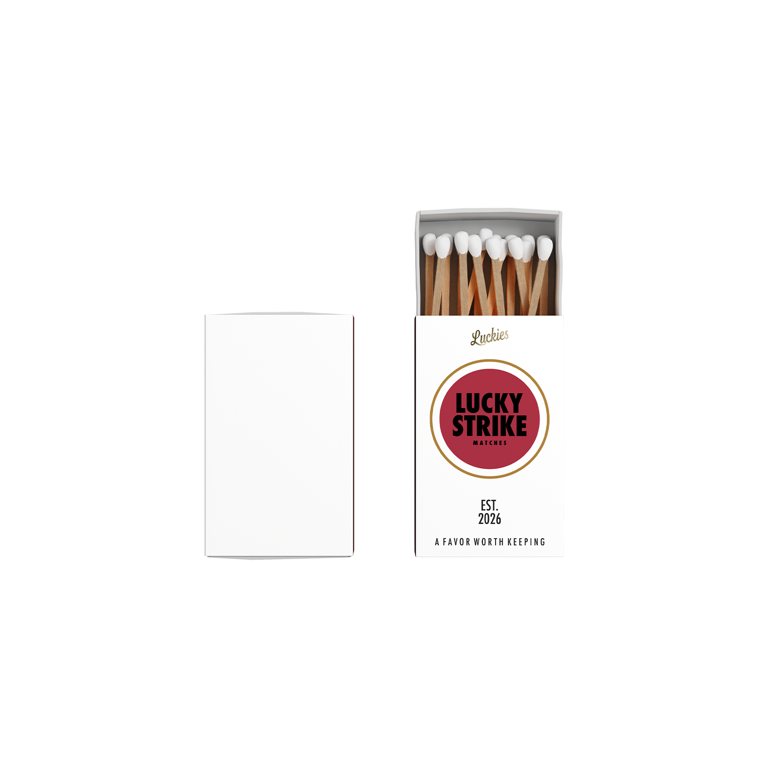 Retro Lucky Strike Matchbox