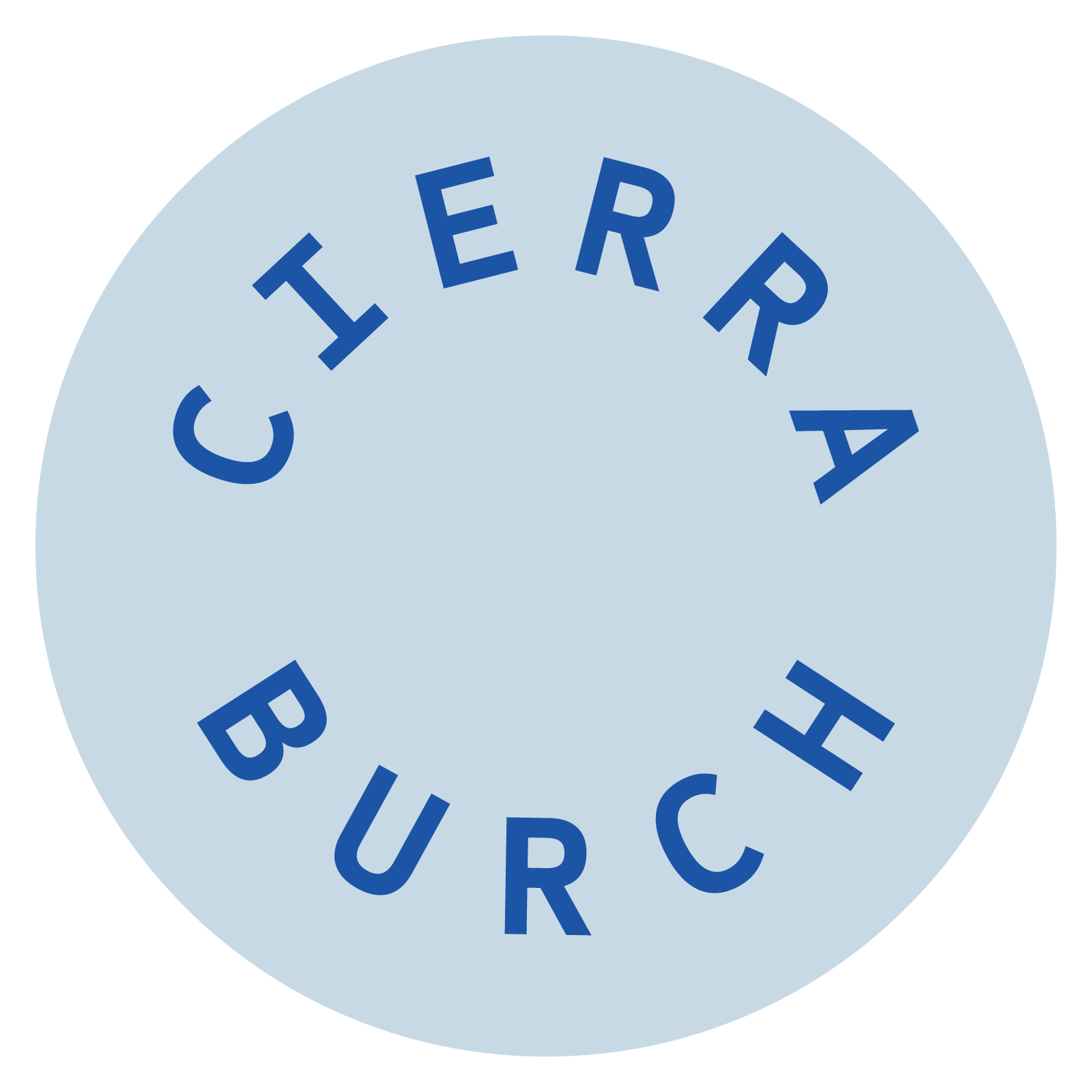 Cierra Burch Sublogo in Light Blue