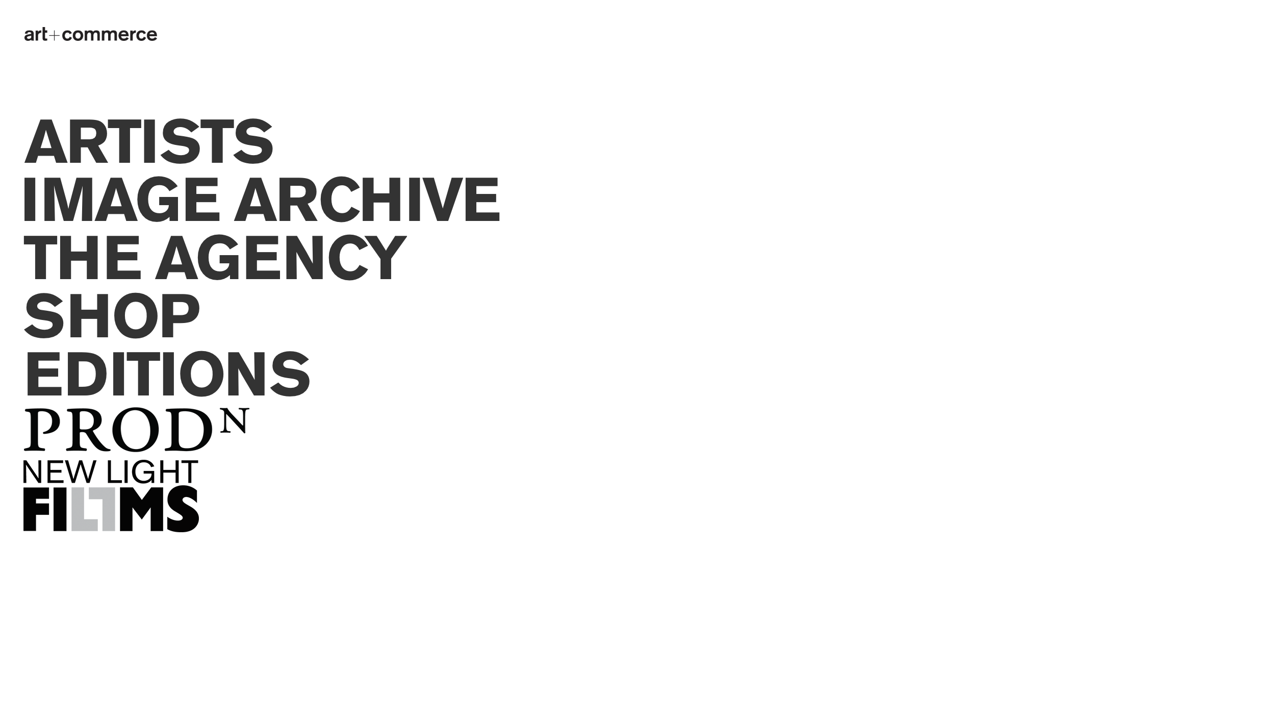 Art + Commerce Outdated Site
Click to View Redesign
