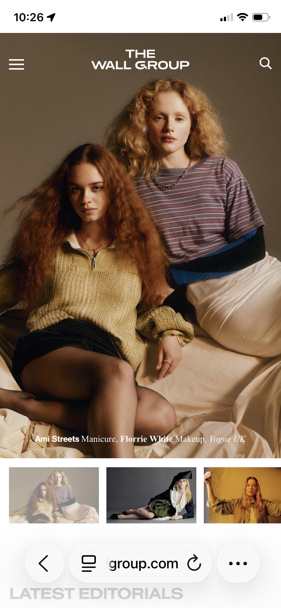 The Wall Group - Homepage (Mobile)