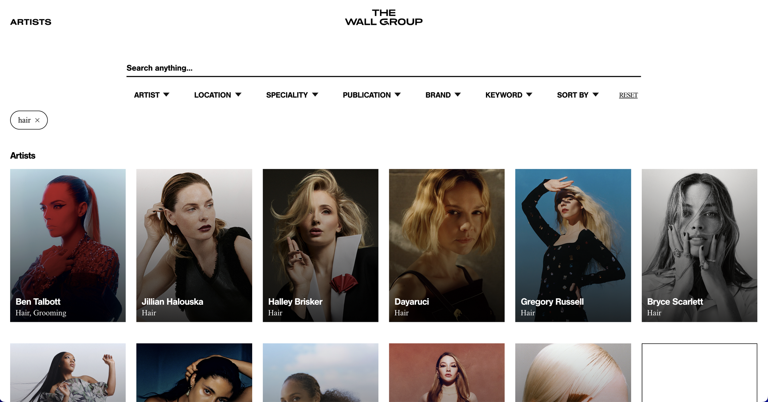 The Wall Group - Advanced Search