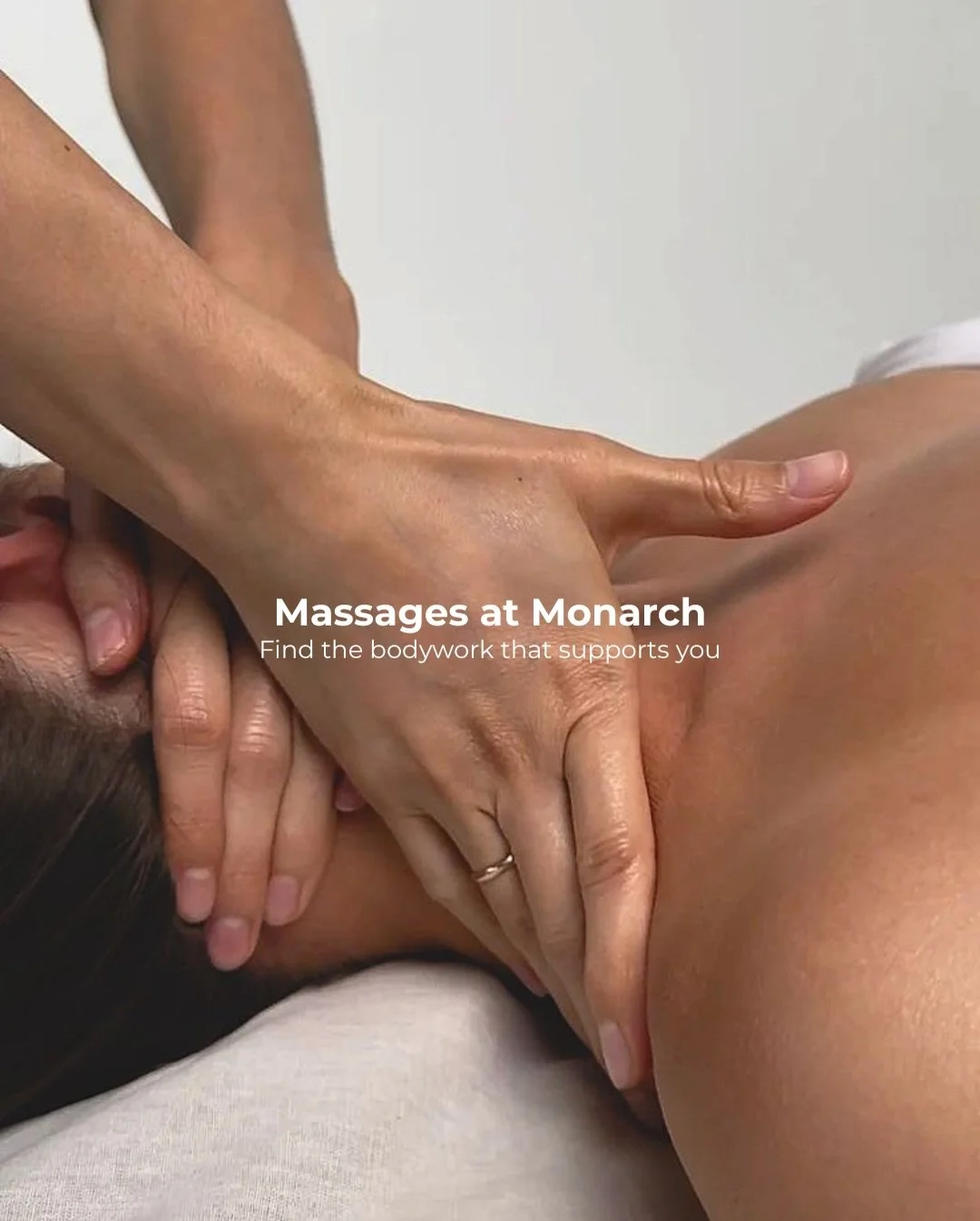 Massages are more than relaxation &mdash; it&rsquo;s intentional care for your body and nervous system. ✨

From focused relief to full restoration, each Monarch massage is designed to support exactly what you need.

Book the bodywork your body is ask