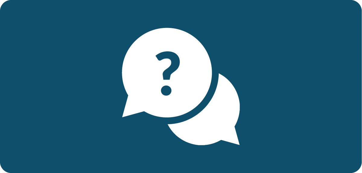 speech bubble with question mark