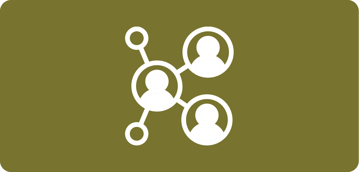 people icon with connecting lines