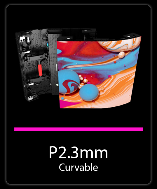 P2.3mm Curvable LED Wall Rental