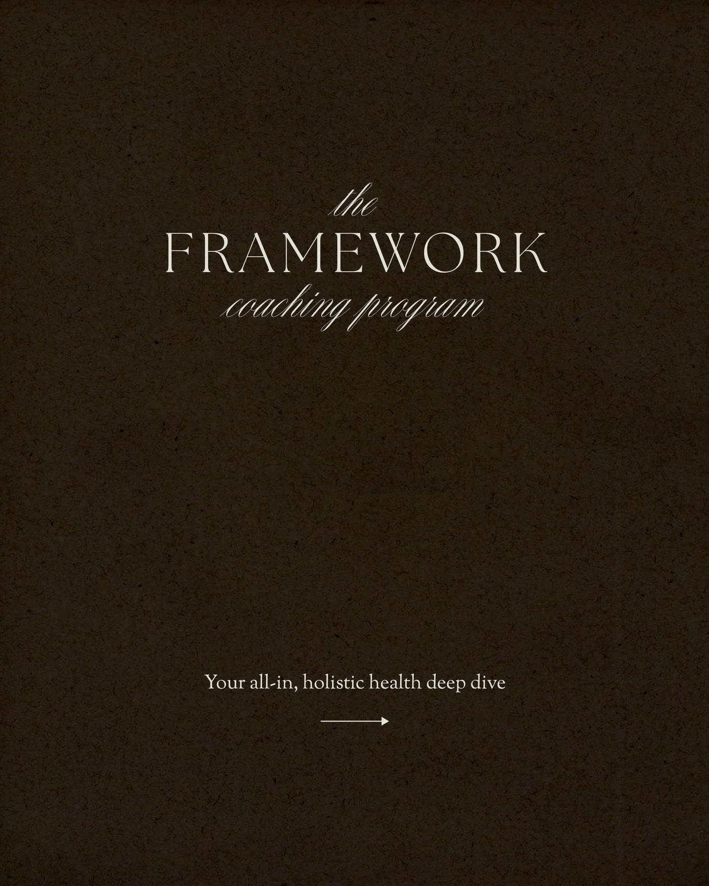 The Framework Coaching Program ✨
🔗link in bio to apply