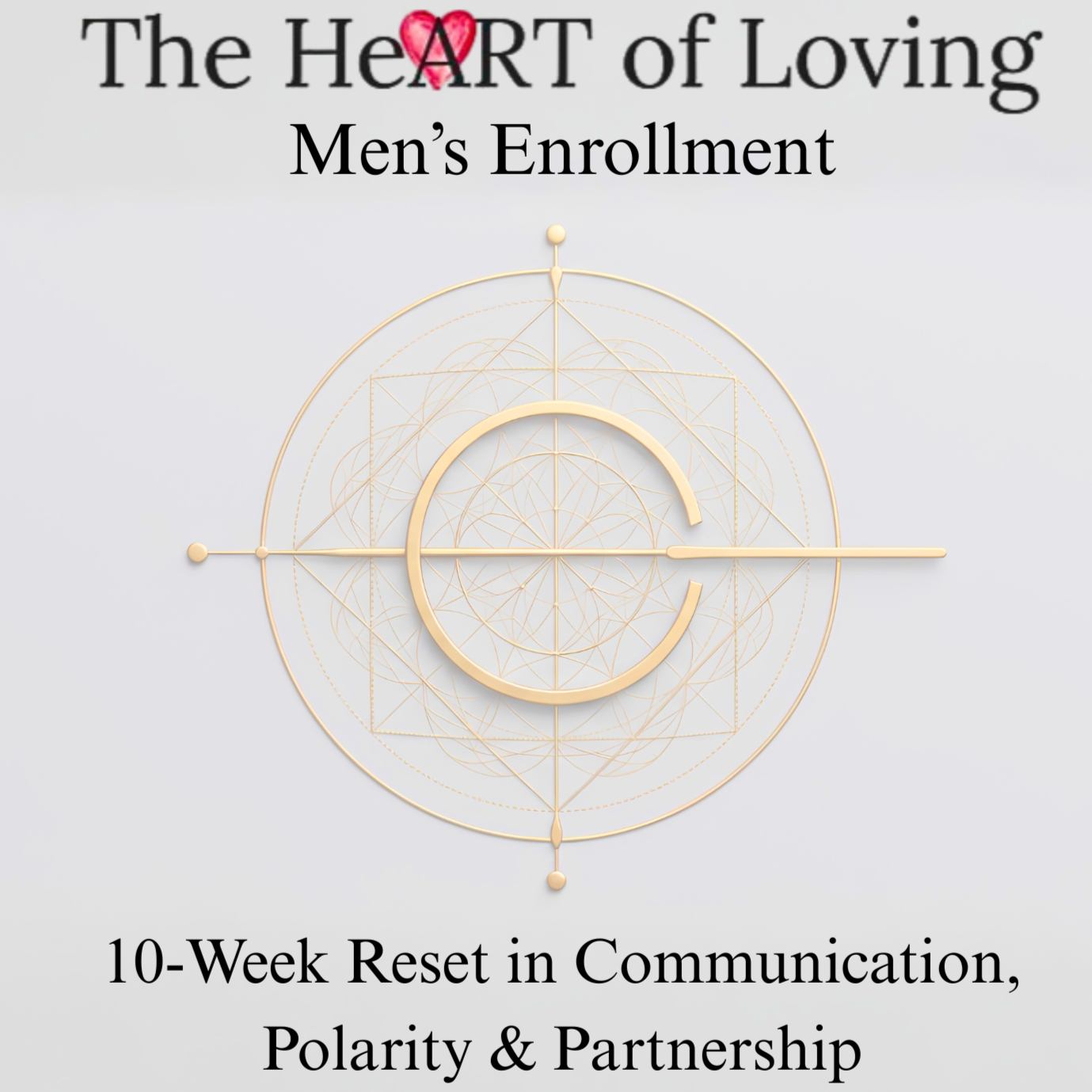 *MEN’S Online 10-Week Reset in Authenticity, Polarity & Partnership