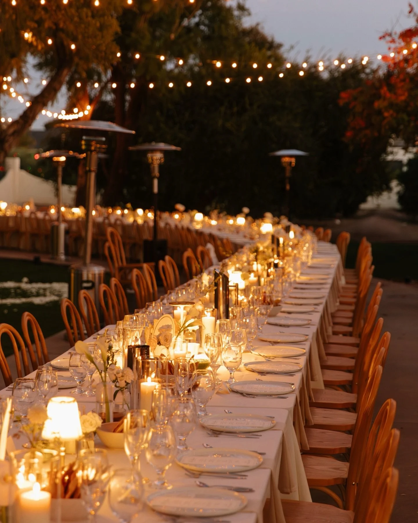 Introducing The COANS 🥂
Part III: The Reception 🍽️
Beautiful table layout following the curve of the landscape, top notch food, surprise Band appearance by the GROOM, and the BRIDE crowd surfing. What more can you ask for ?
&bull;
&bull;
Bride: @th
