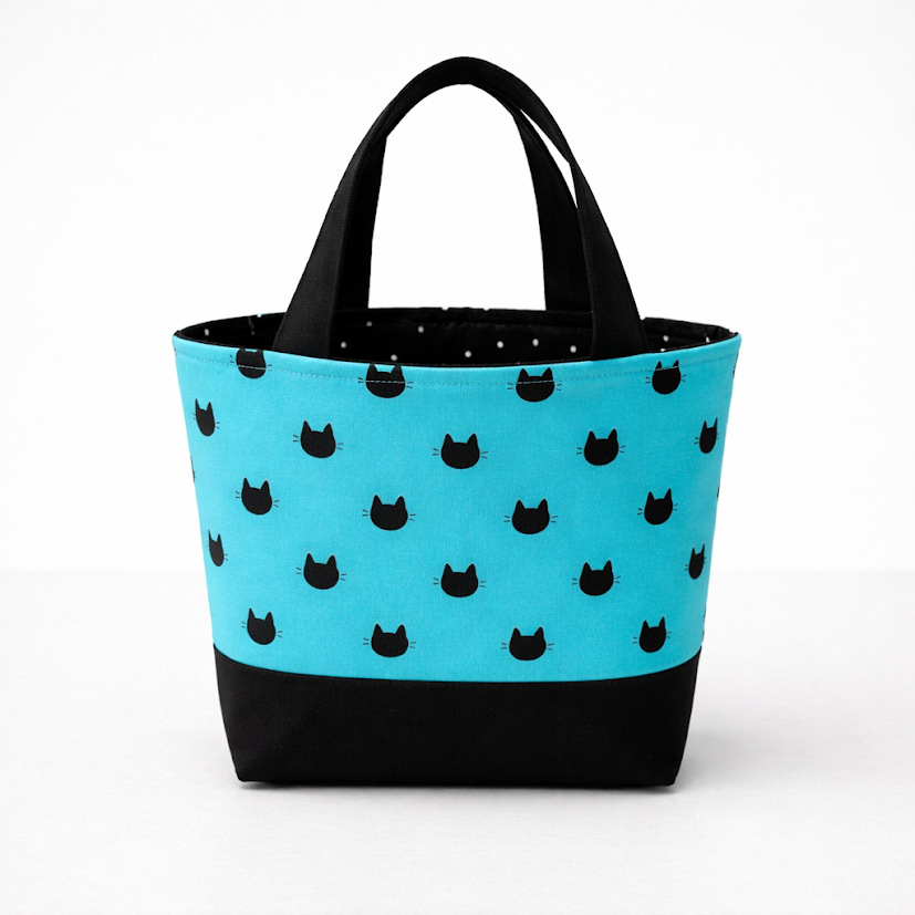 Cool Cats Mini Tote Bag  (10" wide x 7.5" tall) $40