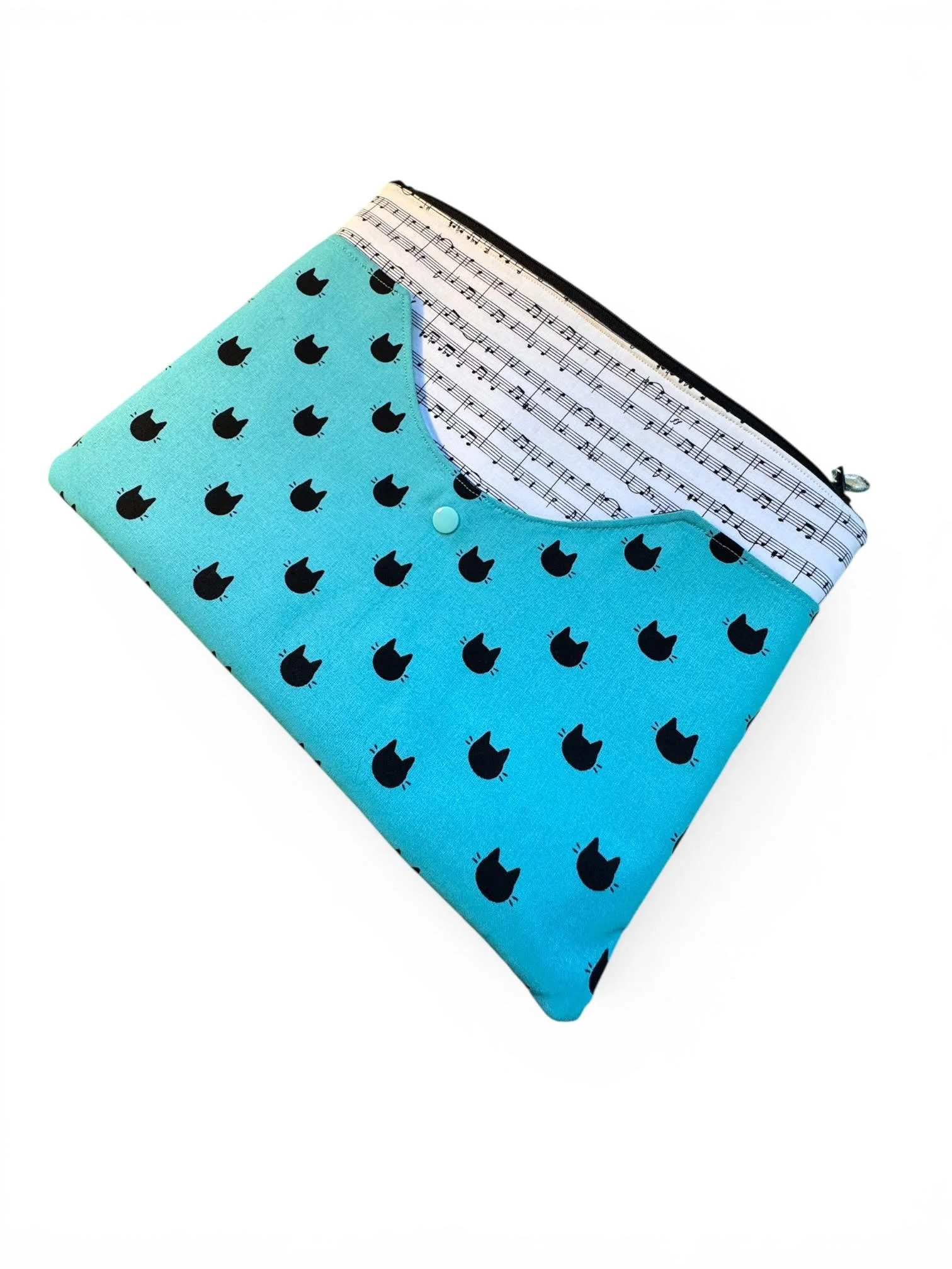 iPad Zipper Pouch with exterior and interior pockets (12"x9") $55 (Custom Order Only)