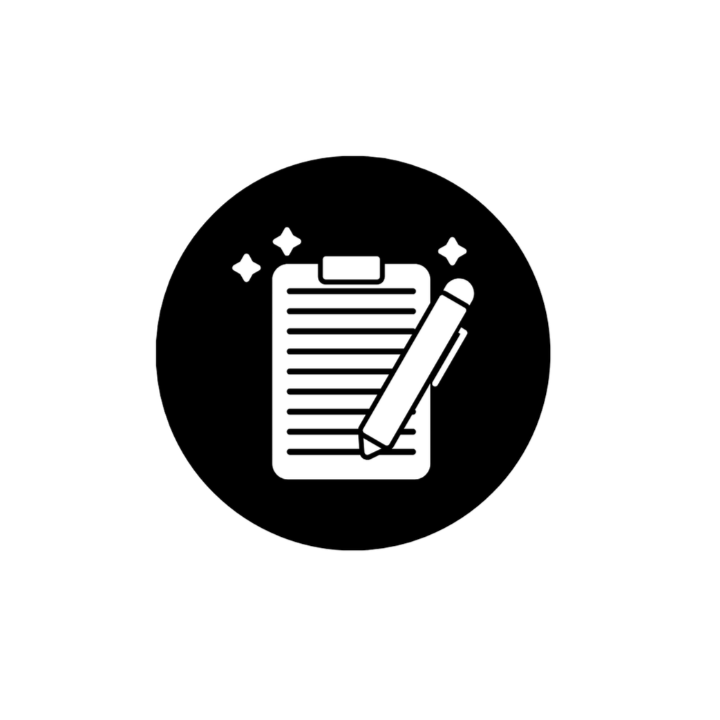 Icon of a clipboard with a checkmark representing contract-free service