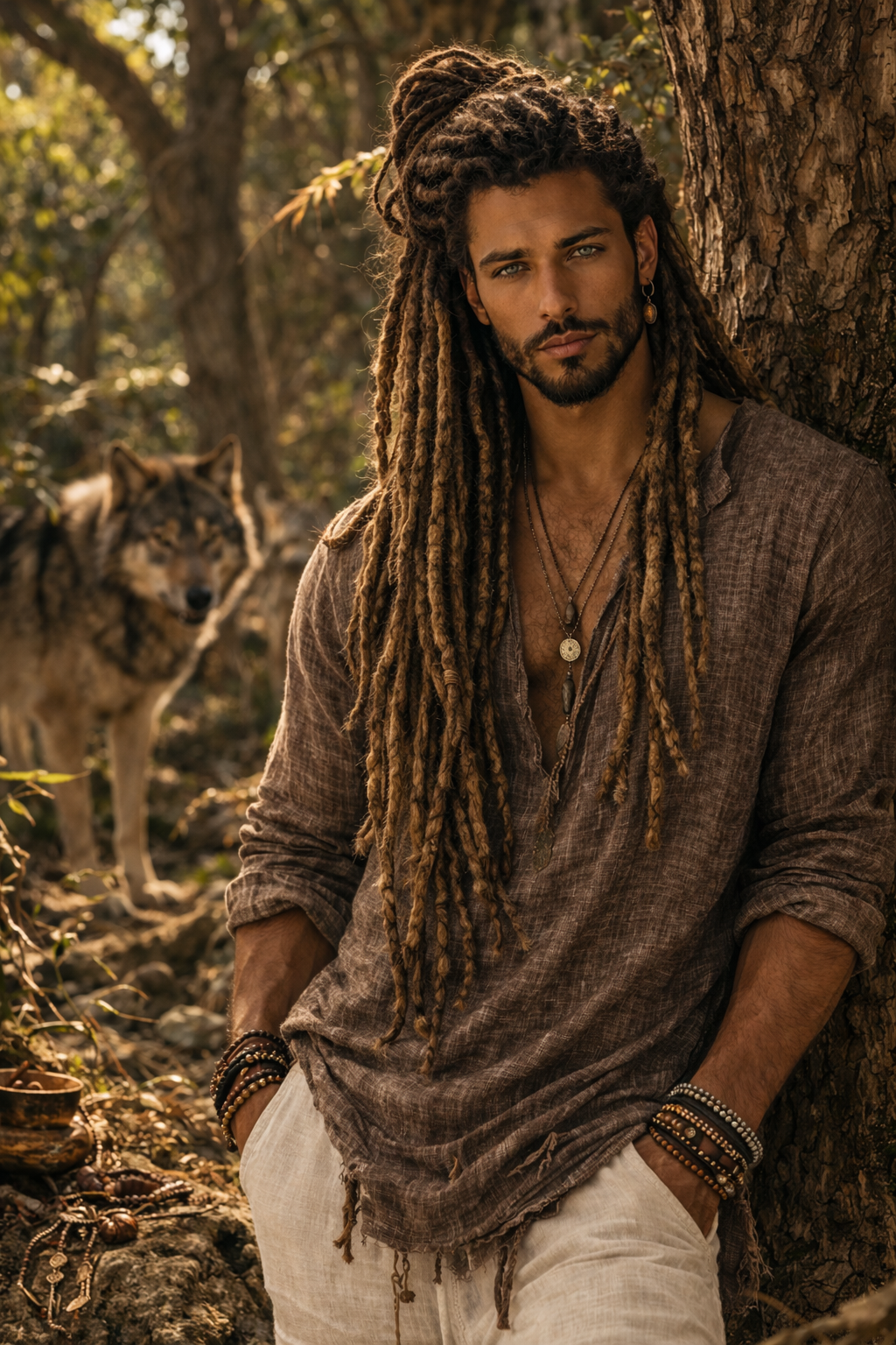 Uriel - Soulful wanderer in the woodland forest.png