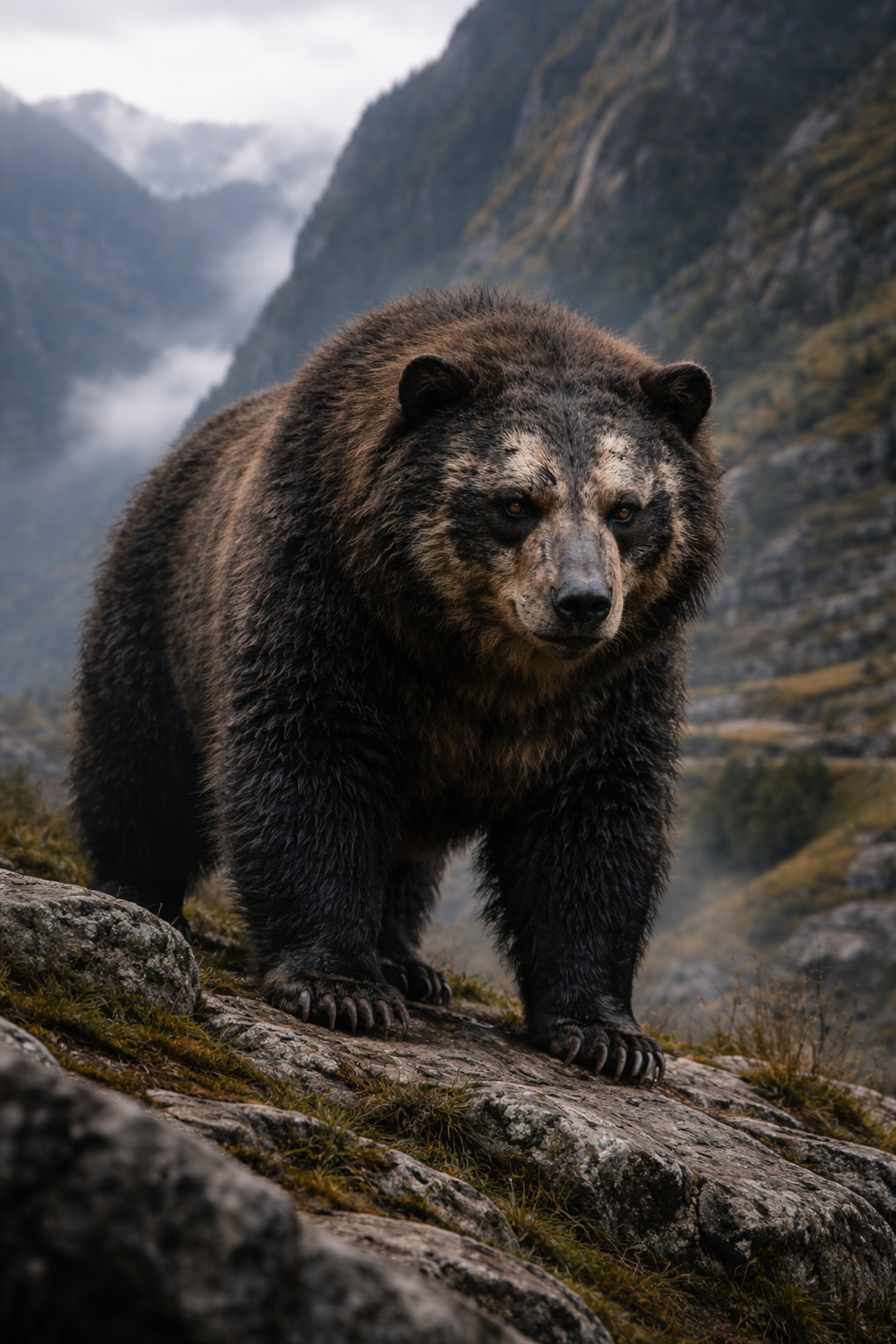Majestic Borzo on a mountain ridge Borzo Fauna.png