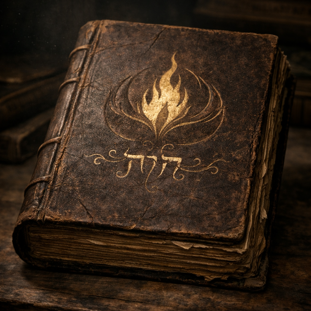 The Sors - Ancient tome with Hebrew inscription.png