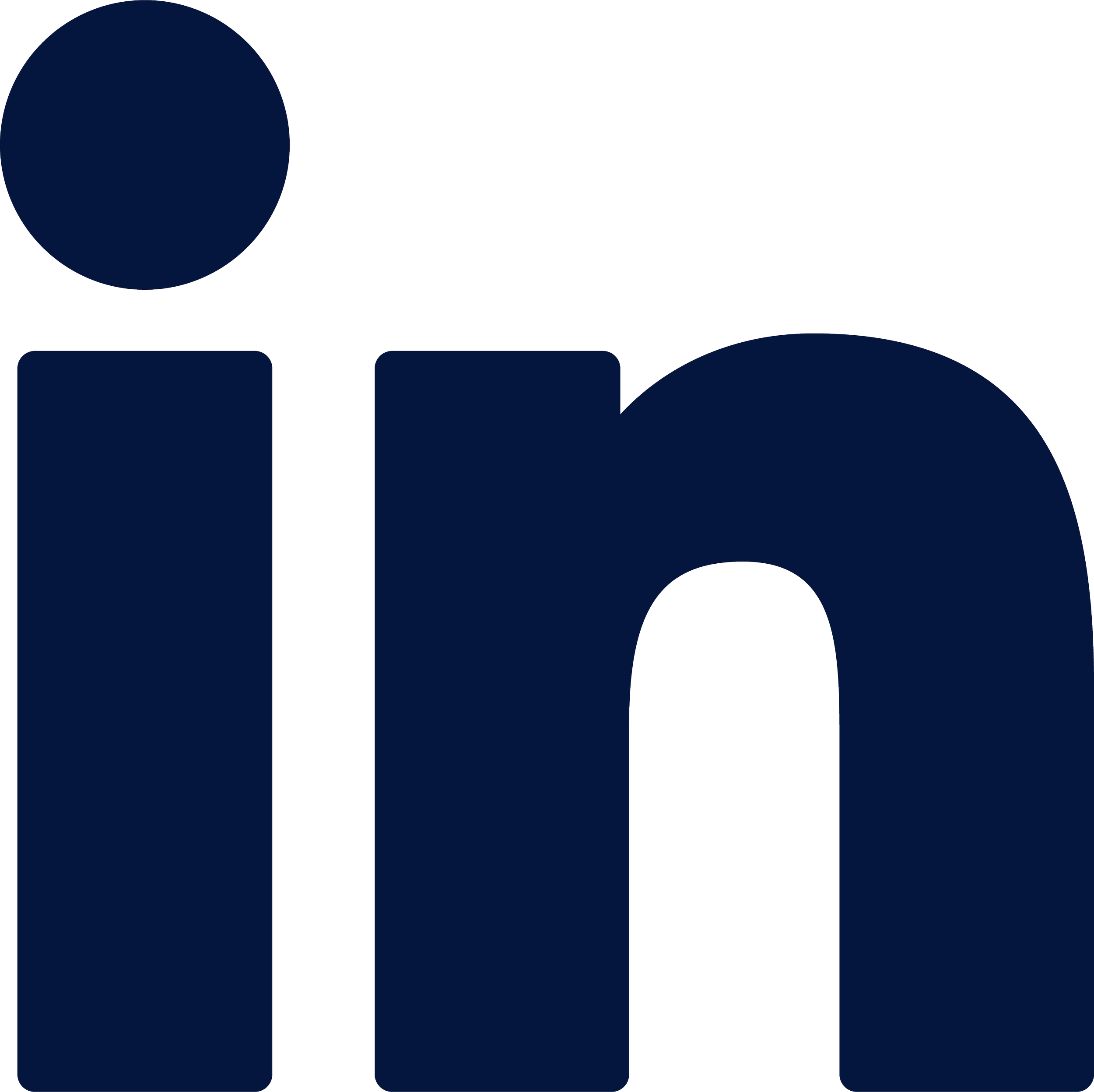 LinkedIn logo in dark blue