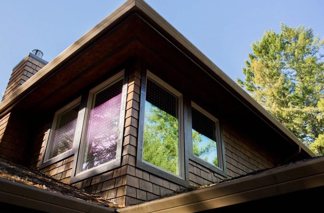 Markers can be applied on the exterior using window film or tape.