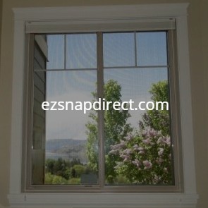 Ezsnap direct exterior shades applied to residential or home window as way to stop birds from hitting windows