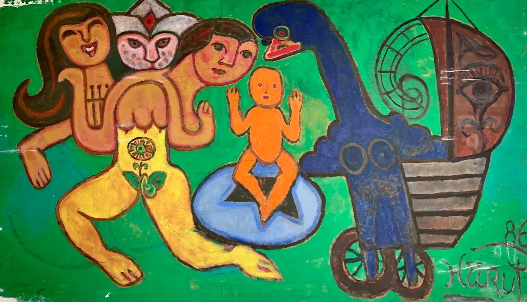 Retouching paintings is a technique used to restore or enhance damaged or missing areas of a painting. Retouching may be necessary if the painting has experienced paint loss, crazing, or other forms of damage over time. The goal of retouching is to r