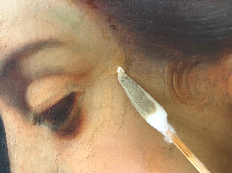 Cleaning paintings is an essential part of the preservation process for artworks. Over time, paintings can accumulate surface dirt, dust, nicotine, or other pollutants that affect their original appearance and color. Cleaning involves removing dirt, 